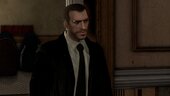 Leather Jacket with Tie for Niko